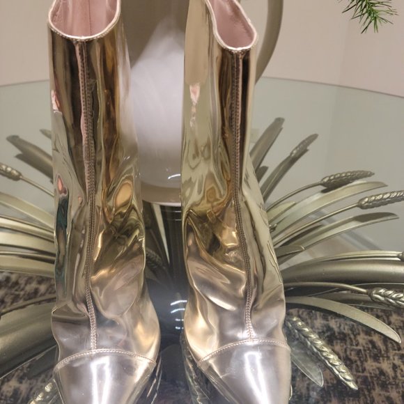 Alexander Vauthier silver metallic high heeled boots - Picture 6 of 7